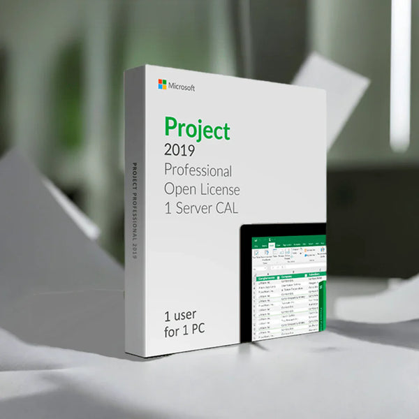 Microsoft Project 2019 Professional w/ 1 Server CAL Open License