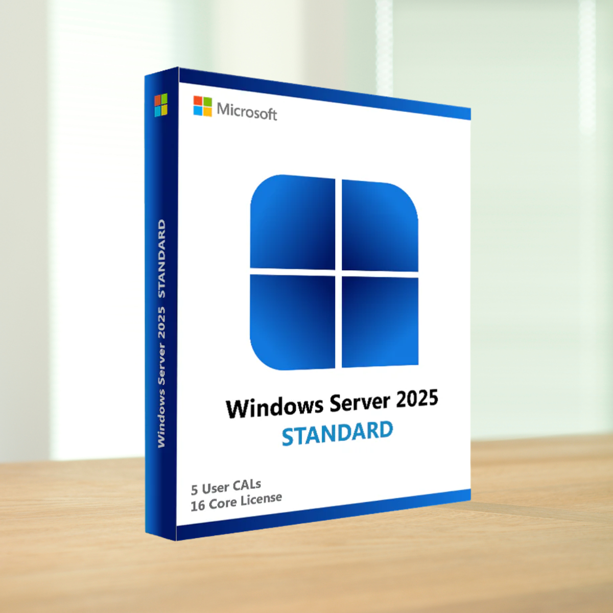 Microsoft Windows Server 2025 Standard with 5 User CALs - 16 Core License