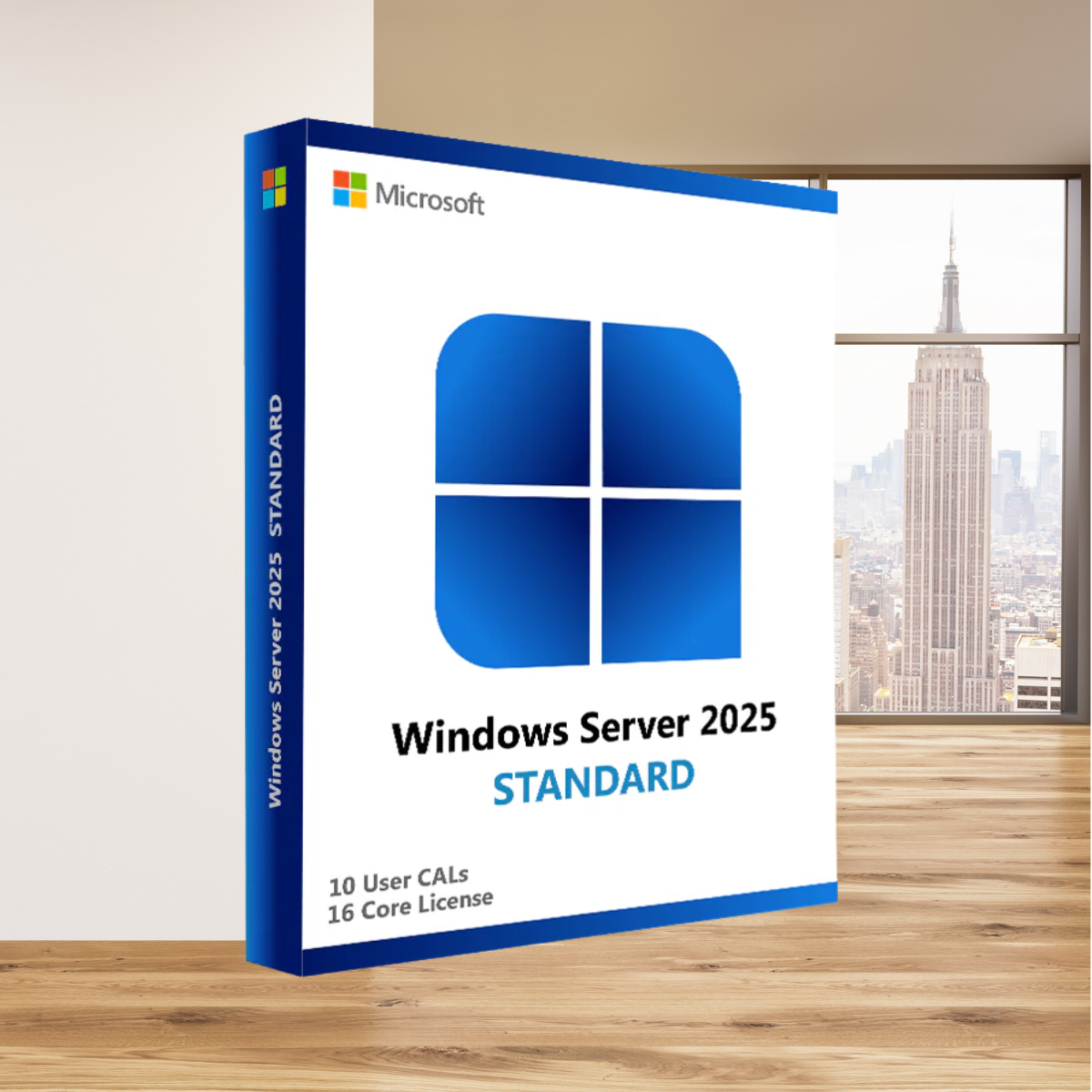 Microsoft Windows Server 2025 Standard with 10 User CALs - 16 Core License